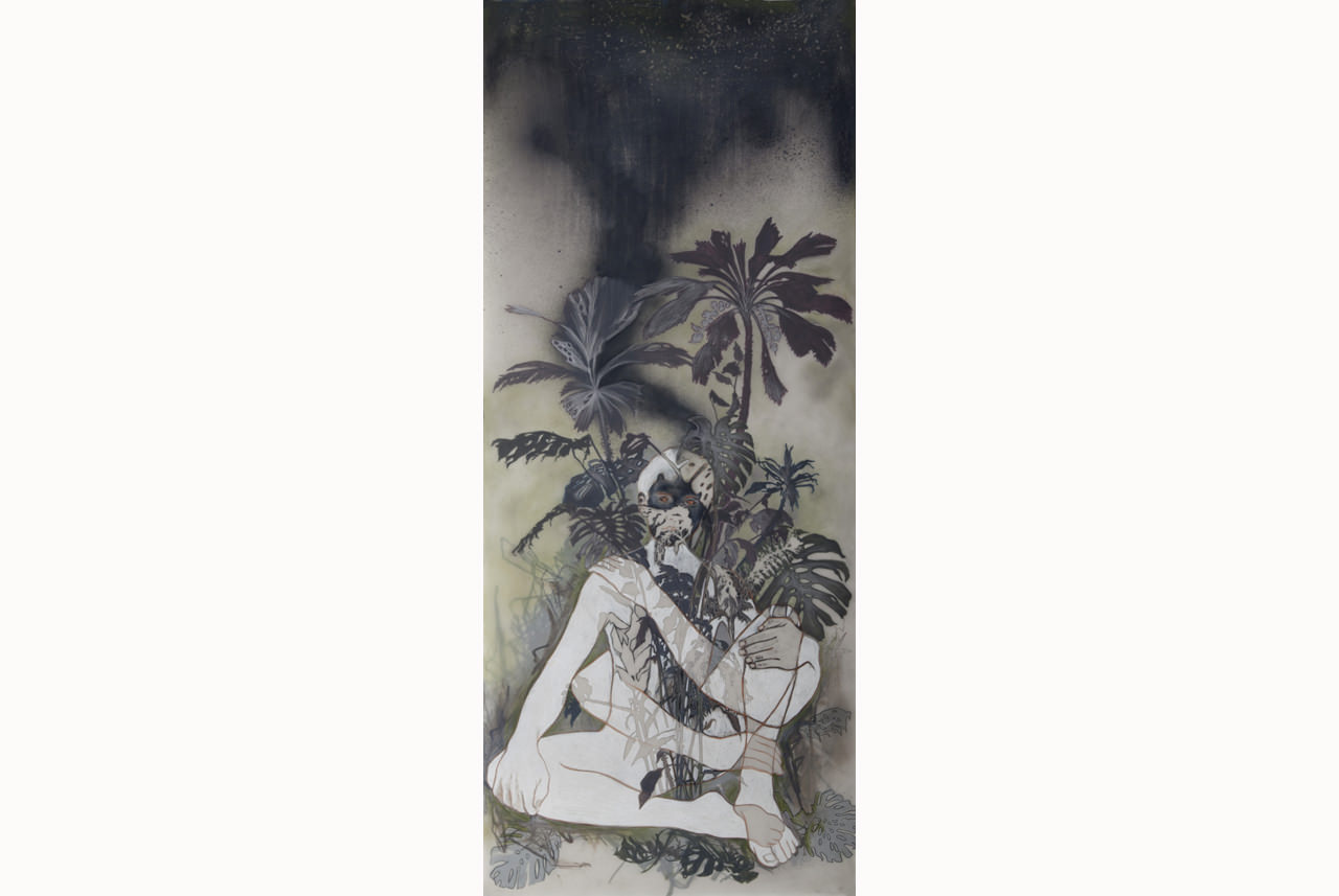 anthony-goicolea-terrarium-front-ii-2012-acrylic-ink-and-graffite-on-mylar-91-x-37-cm