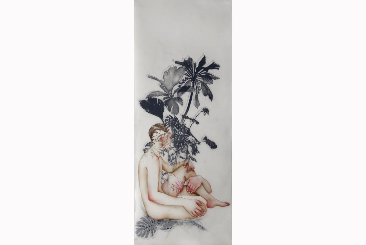 anthony-goicolea-terrarium-right-2012-acrilic-tinta-i-llapis-sobre-paper-91-x-37-cm