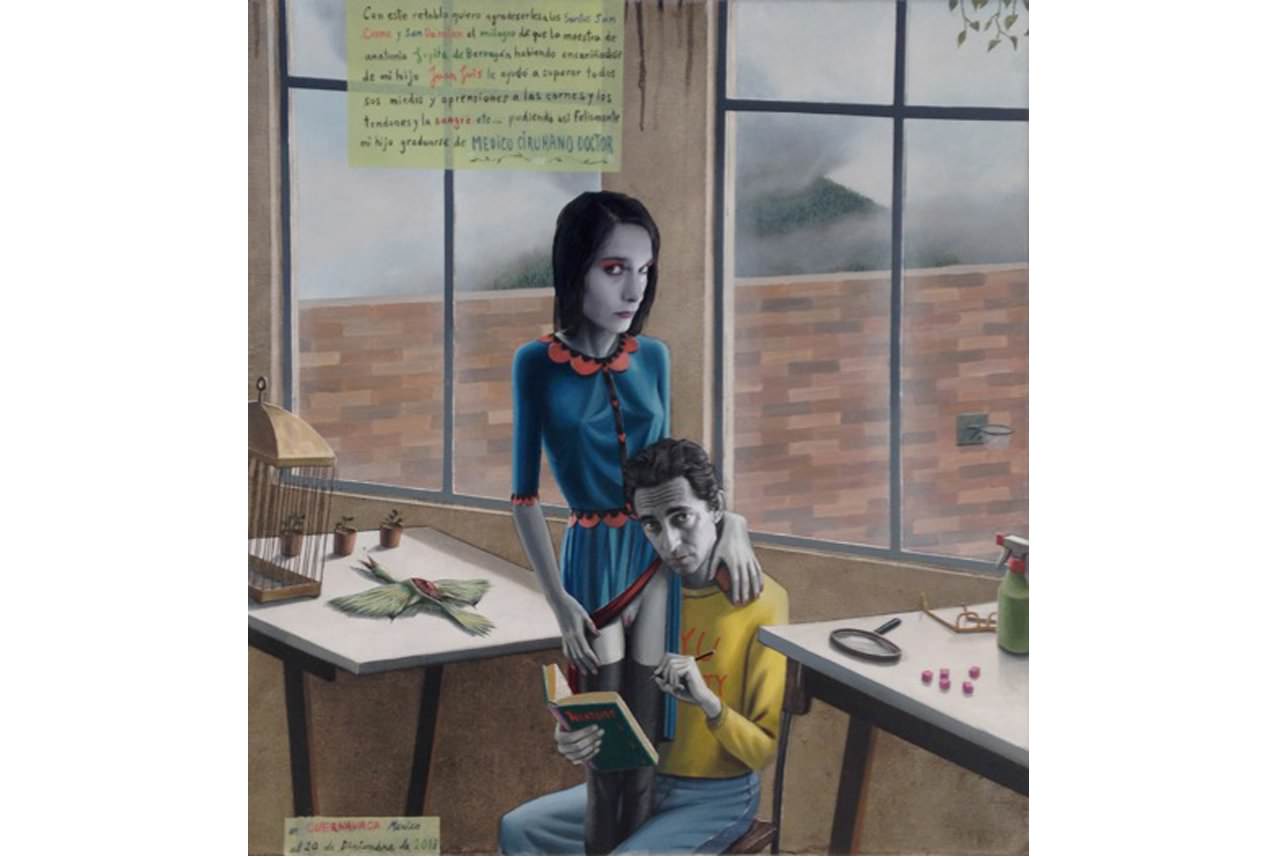 el-estudiante-2014-mixed-media-on-canvas-65-x-61-cm