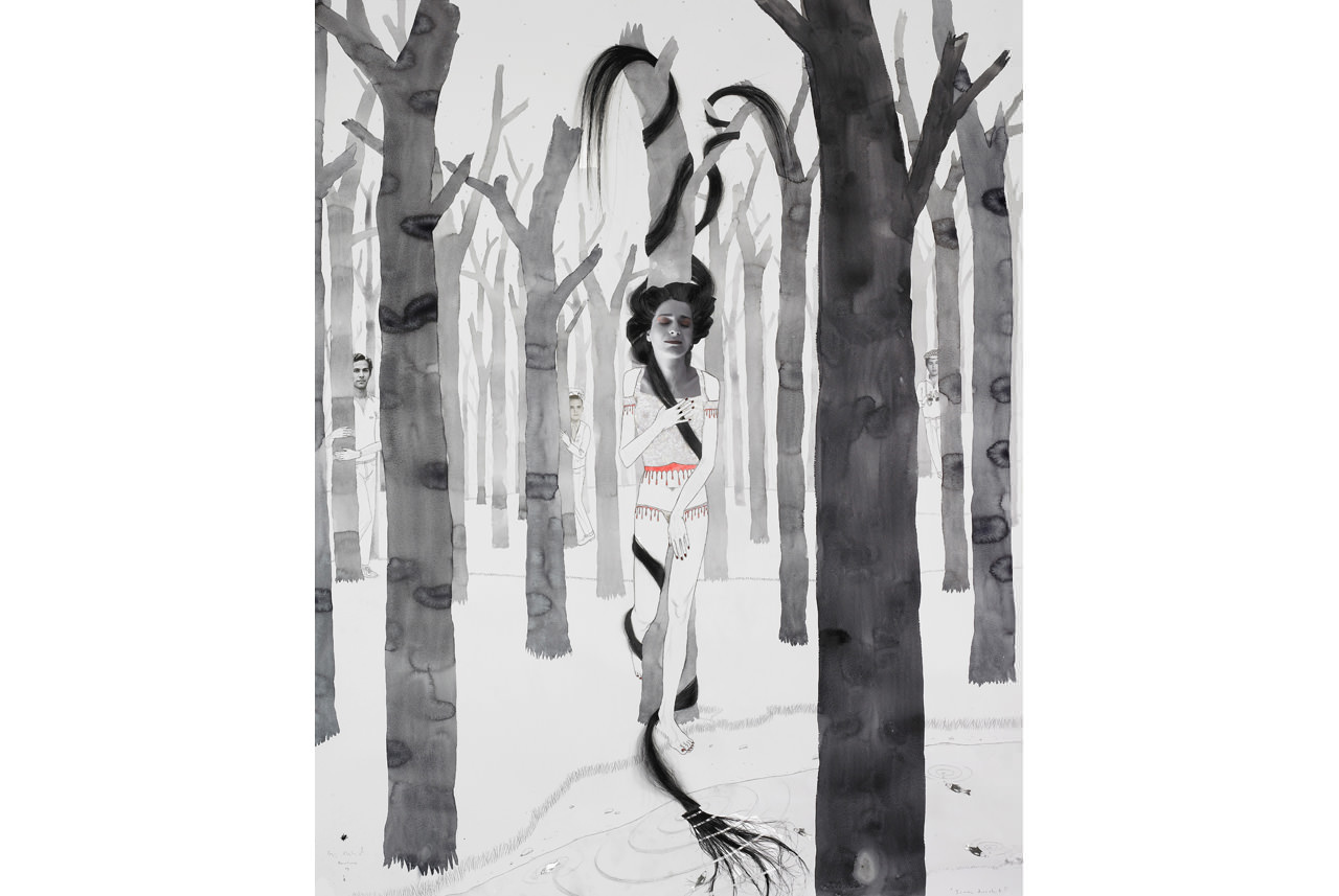 irma-drashid-2009-mixed-media-on-canvas-142-x-112-cm