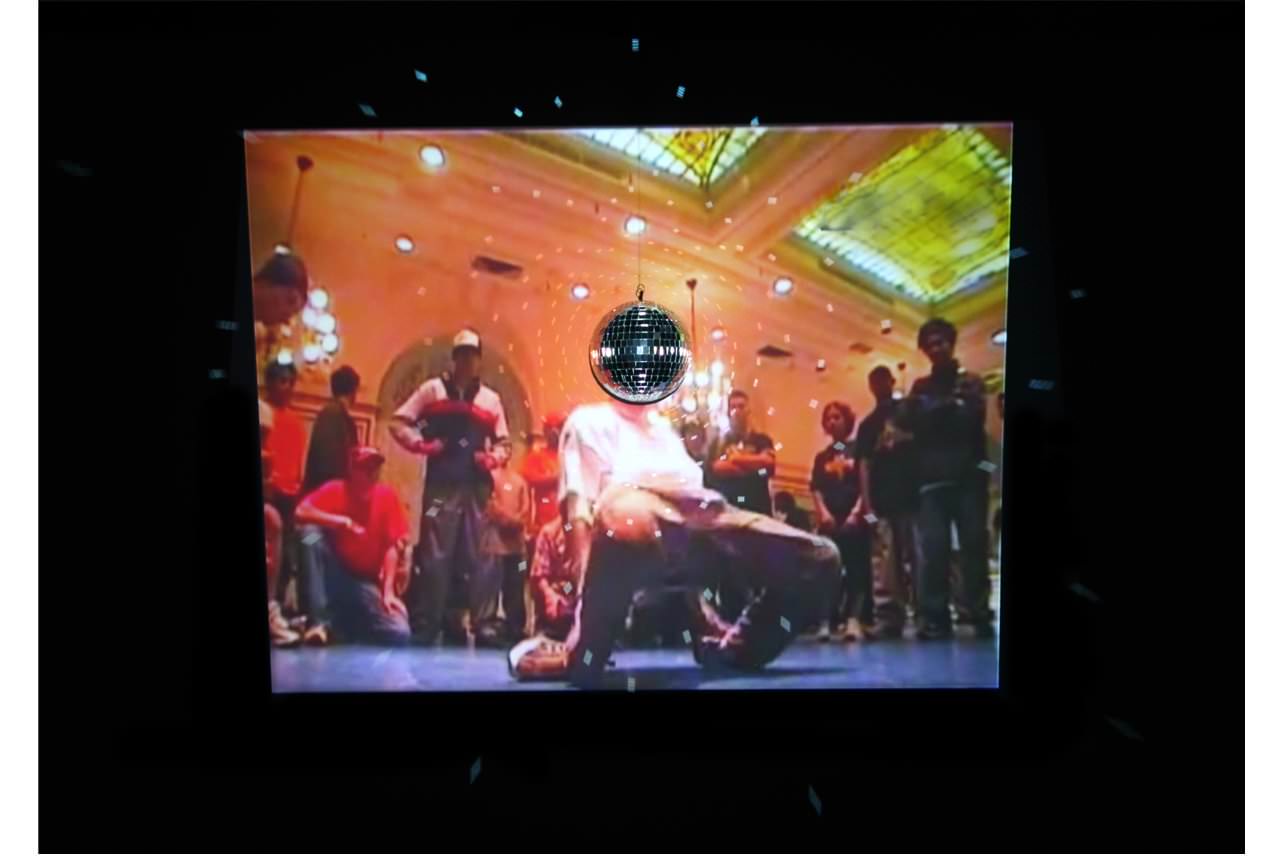 james-clar-dance-therapy-2011-video-installation-22-minutes-loop-disco-ball-and-projector