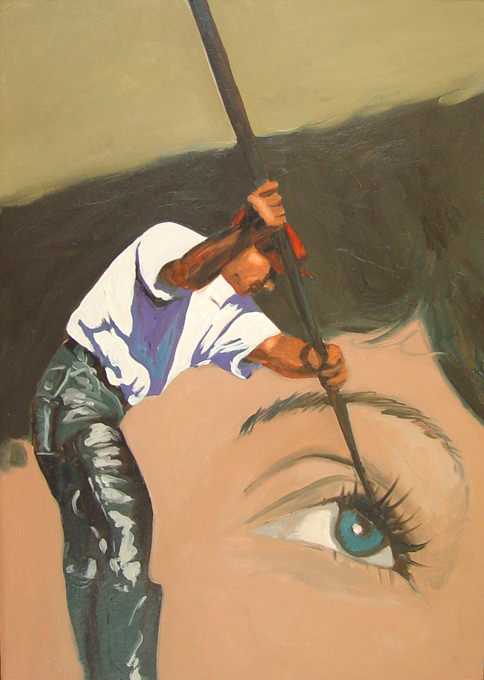 la-voix-humaine-2006-oil-on-cardboard-52-x-37-cm