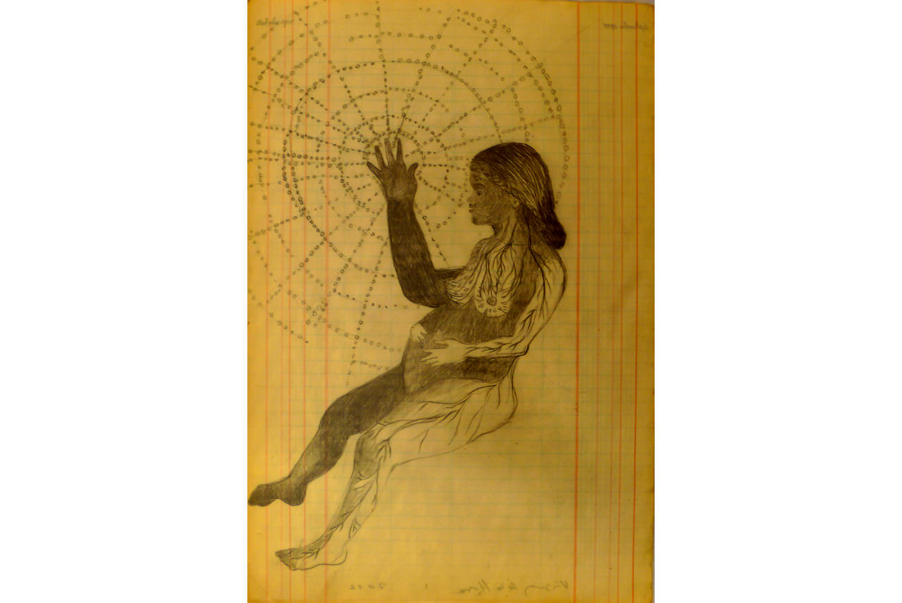 la-encrucijada-2012-pencil-and-watercolour-on-waxed-paper-39-x-265-cm