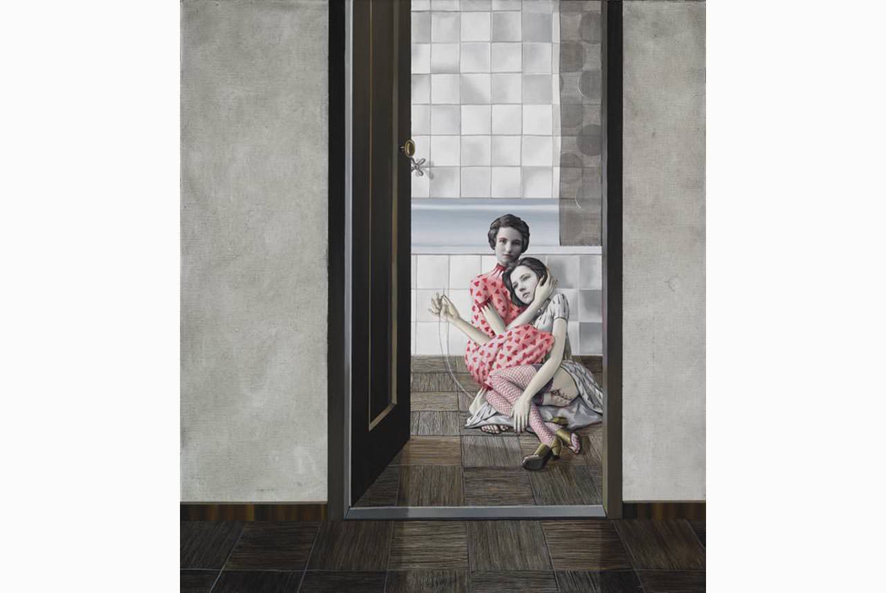 la-hermana-de-la-novia-2012-mixed-media-on-canvas-73-x-65-cm