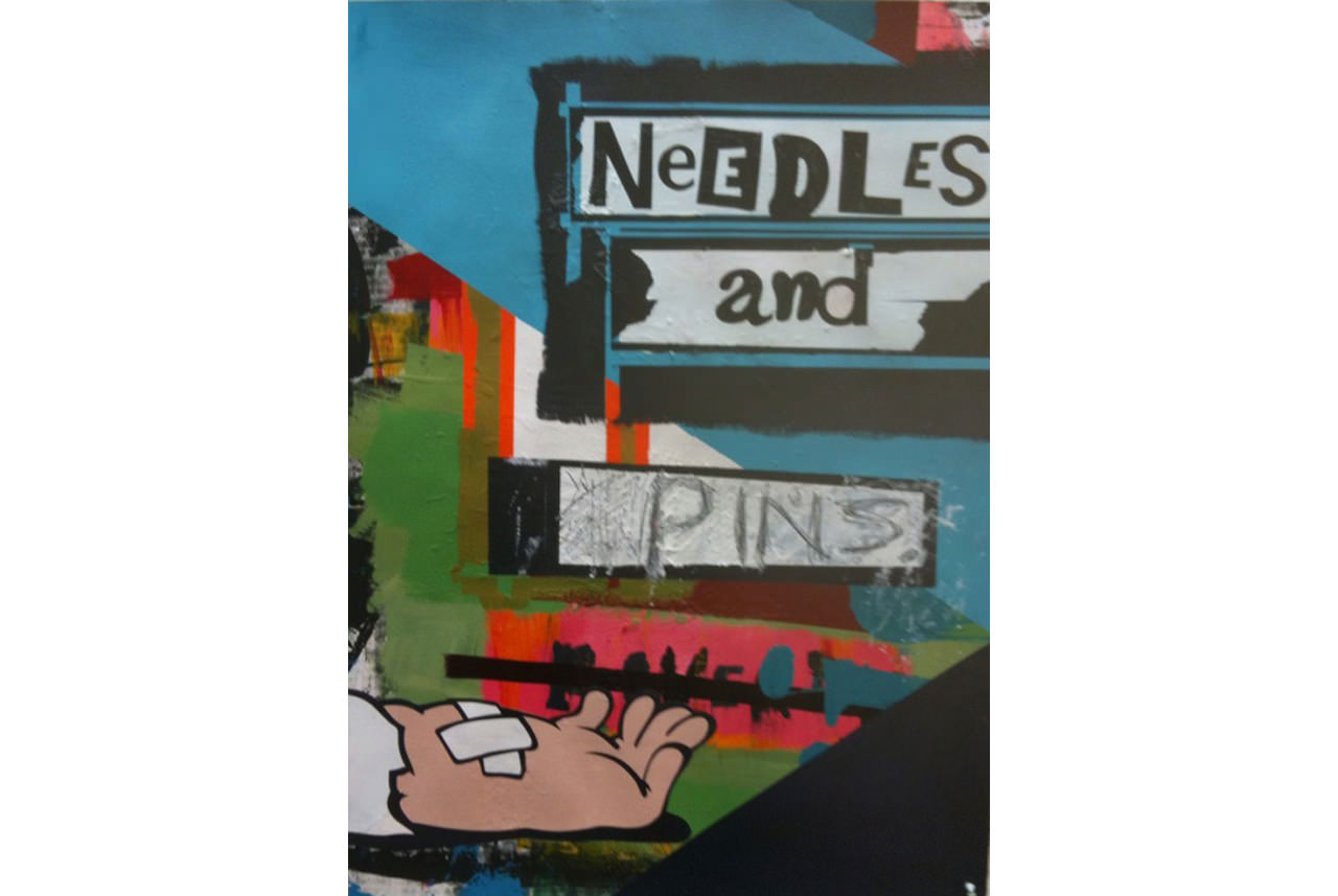 needles-and-pins-2010-acrylic-on-paper-76-x-5588-cm