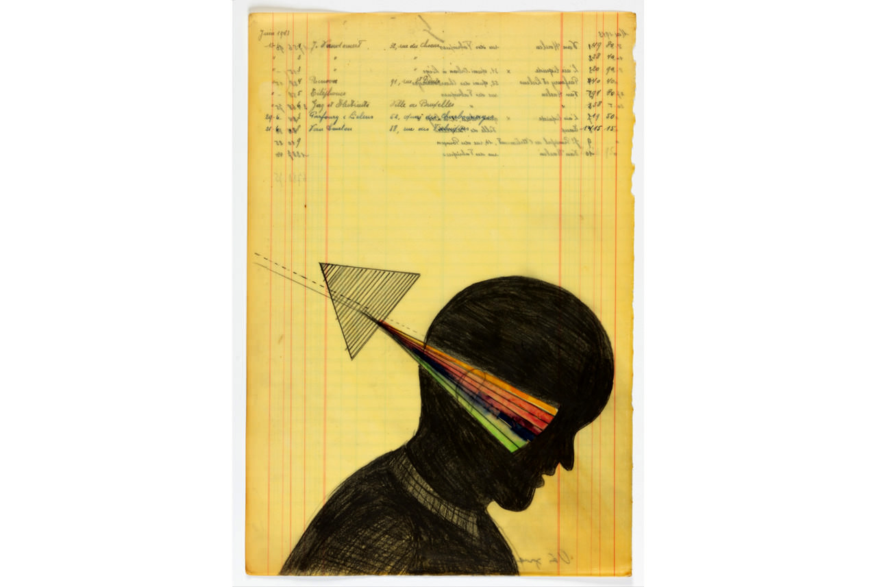 prismas-sobre-ti-2012-llapis-i-aquarel-la-sobre-paper-encerat-39-x-265-cm