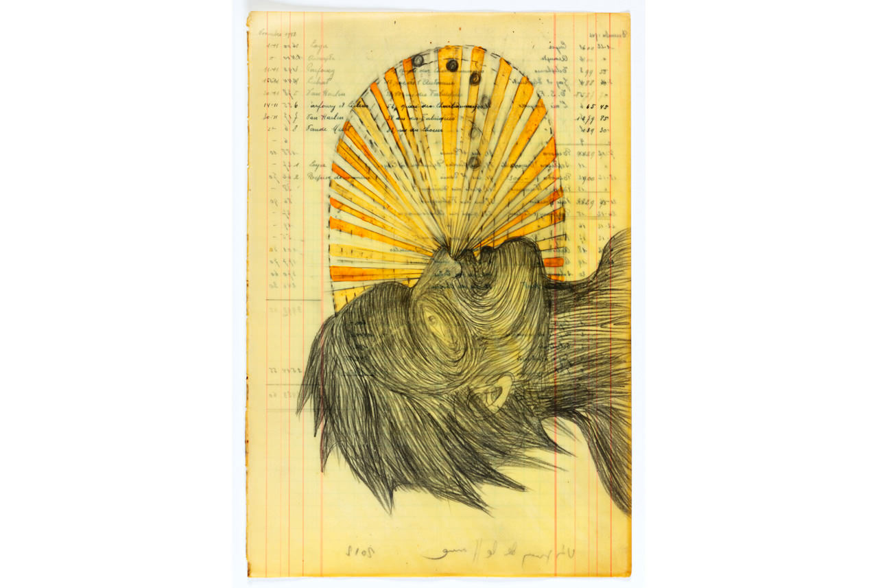 radiaciones-2012-pencil-and-watercolour-on-waxed-paper-39-x-265-cm