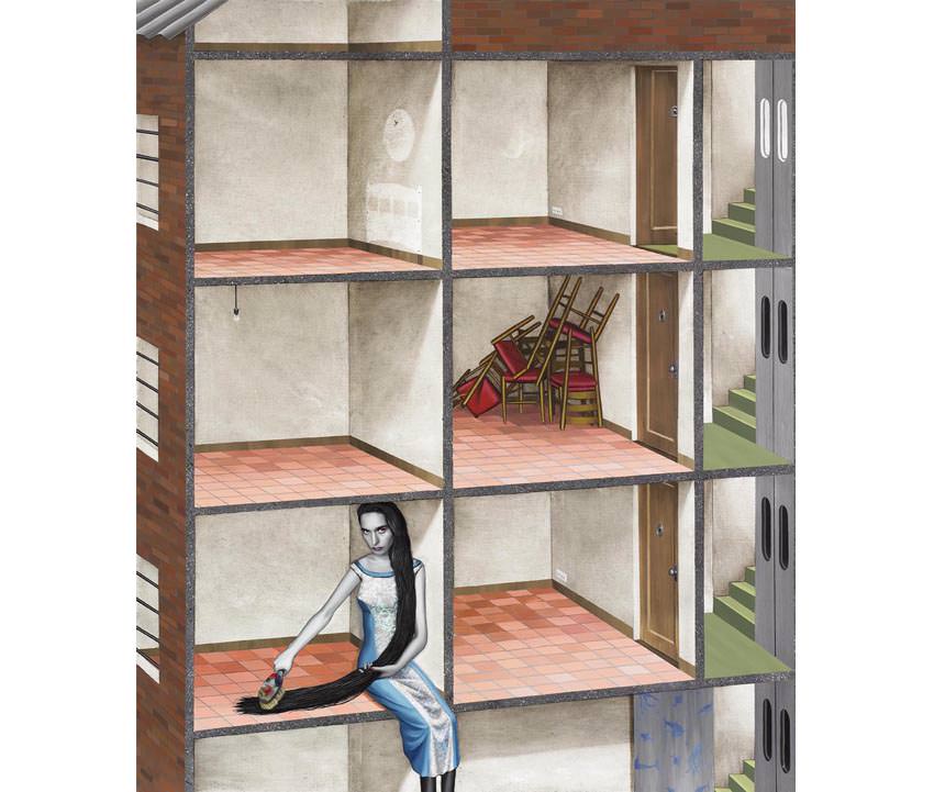 sweet-home-ii-2007-mixed-media-on-canvas-120-x-100-cm