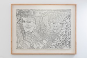Evru / Zush, “Naga Gleds”, 2020, graphite on paper, 24.7 x 9.7cm