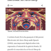 Evru/Zush gana el premio Art Electronic Arco-Beep “Diari Ara”